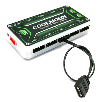 Valdytojas Adapterio Kabelį 3Pin Laido Namų Kompiuteryje Mažų 4Pin/6Pin į 5V ARGB Saugos Dalys Coolmoon Ventiliatorius 3