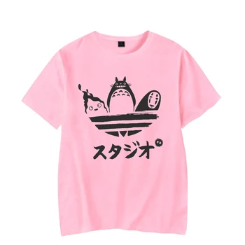 Vatos Pagaliukai Marškinėliai Vyrams Ghibli Totoro Juokinga T Shirts Ullzang Streetwear Marškinėliai Femme Homme Unisex Drabužiai Tees Viršuje Draugu Dovana