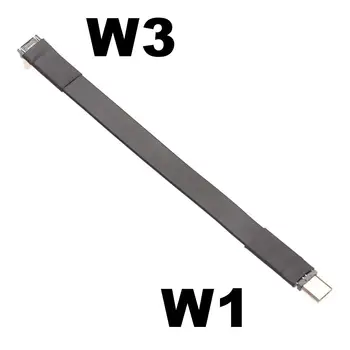 VDA Micro USB2.0 OTG Fiksuoto Duomenų ilgiklis Micro-B Male Micro-USB Male Kabelio Adapteris 90 Laipsnių USB 2.0 OTG Extender