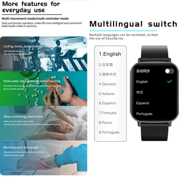 Vyrų, Moterų Smartwatch Termometras Blue Tooth Ryšio Smart Žiūrėti 1.69 Full Touch Screen, Sporto, Muzikos Fitness Tracker 