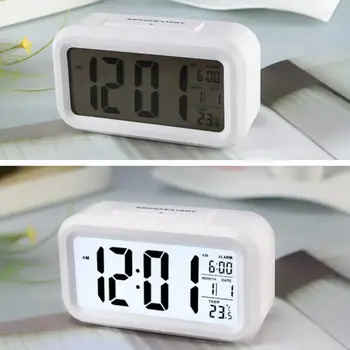 XIAOMI LED Skaitmeninis Laikrodis-Žadintuvas Elektroninio Skaitmeninio Signalo Ekrano Darbalaukio Namų Biuro Apšvietimas Atidėti Duomenų, Kalendoriaus, Stalo Laikrodžiai 3
