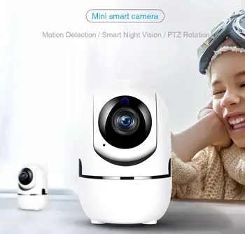 YCC365 PLUS Smart iP Kamera HD 1080P Debesis Bevielio Lauko Automatinio Sekimo Infraraudonųjų spindulių Stebėjimo Kameros Su Wifi Kamera