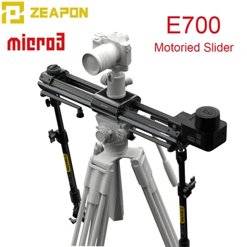Zeapon Mikro 3 E700 M700 Variklio Slankiklį DSLR Fotoaparato Vaizdo Dvigubo Atstumo Nešiojamų Geležinkelių Sistema PS-E1 PD-E1 Pan Tilt