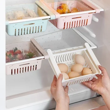 Šaldytuvas Organizatorius Talpinimo Šaldytuve Stalčių Plastikinės Talpyklos Lentynos, Vaisių, Kiaušinių, Maisto Produktų Laikymo Dėžutė Virtuvės Reikmenys 0