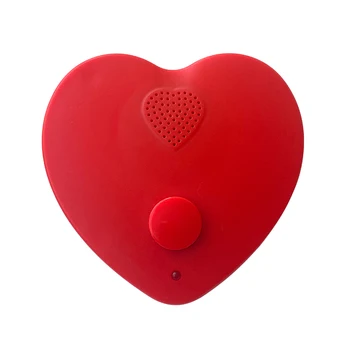 Širdies Formos USB Music Box Mygtuką Žaisti Balso Įrašymo Modulis Garso Langelį Pliušinis Žaislas ir Kūrybos Sveikinimo Kortele,Dovana 3