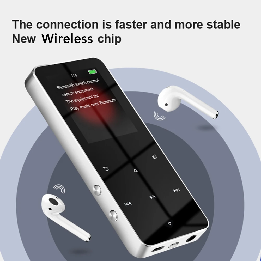 1.8 Colių TFT MP3 Grotuvas Walkman Touch Ekranas Mp4 Vaizdo Grotuvas, USB 2.0 3,5 mm Lizdas FM Radijas, E-knyga Įrašymas integruotas Garsiakalbis 3