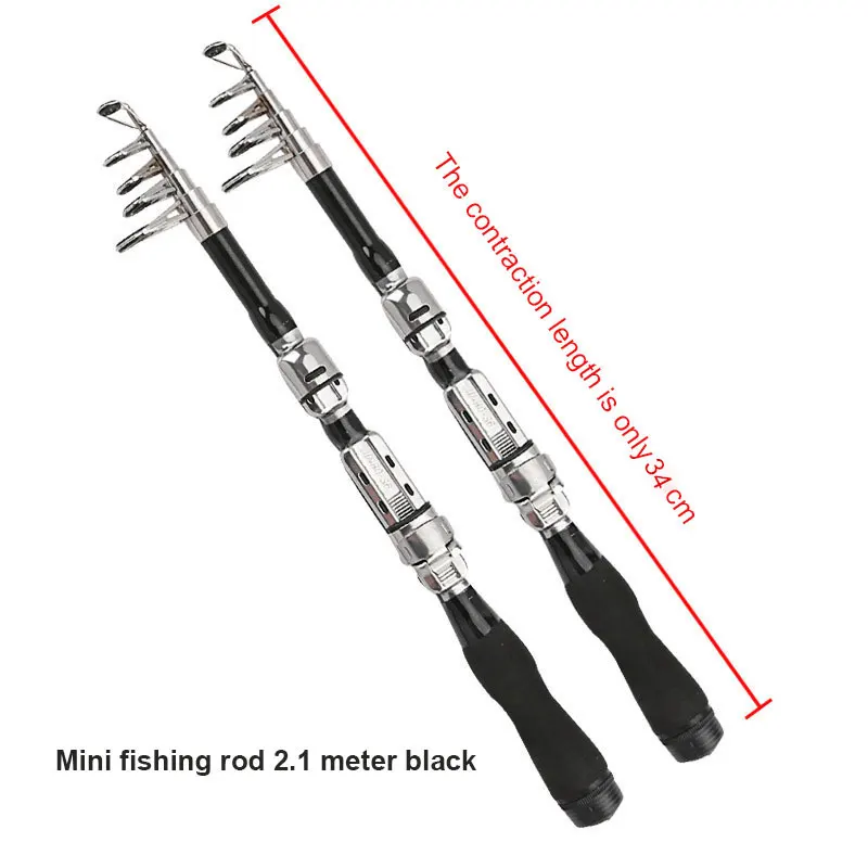 Super Sunku, Mini meškere 1m-2.1 m Nešiojamų Teleskopine meškere Mini meškere Žvejyba Polių