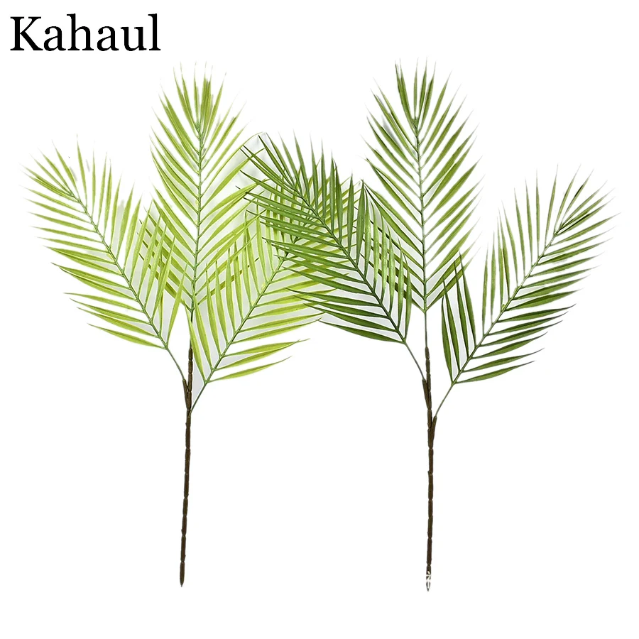 68cm Dirbtinis Atogrąžų Palmių Lapai Ilgai Medžio Šakos Žalios Namų Kambarį Miegamojo Dekoravimo Reikmenys, Plastikiniai Netikrą Augalai 4
