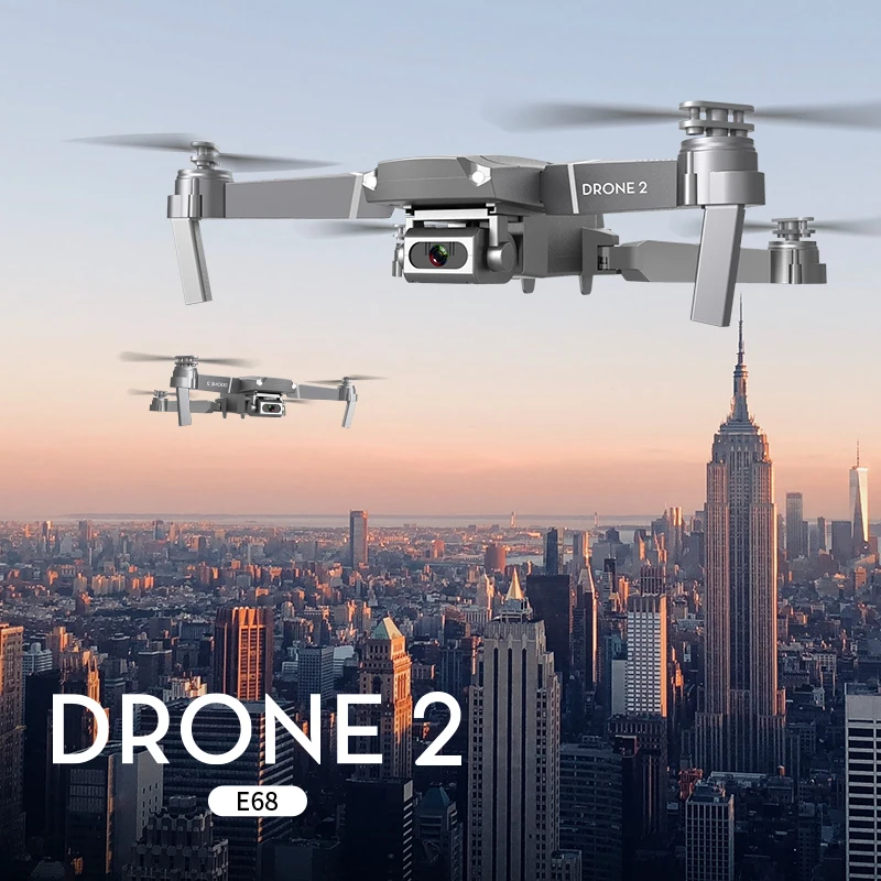 Naujas E68 Mini Drone 4K 1080P Plataus Kampo Kamera Dron Wifi FPV Aukštis Hold Režimu RC Sulankstomas Quadcopter vaiko Dovana 0