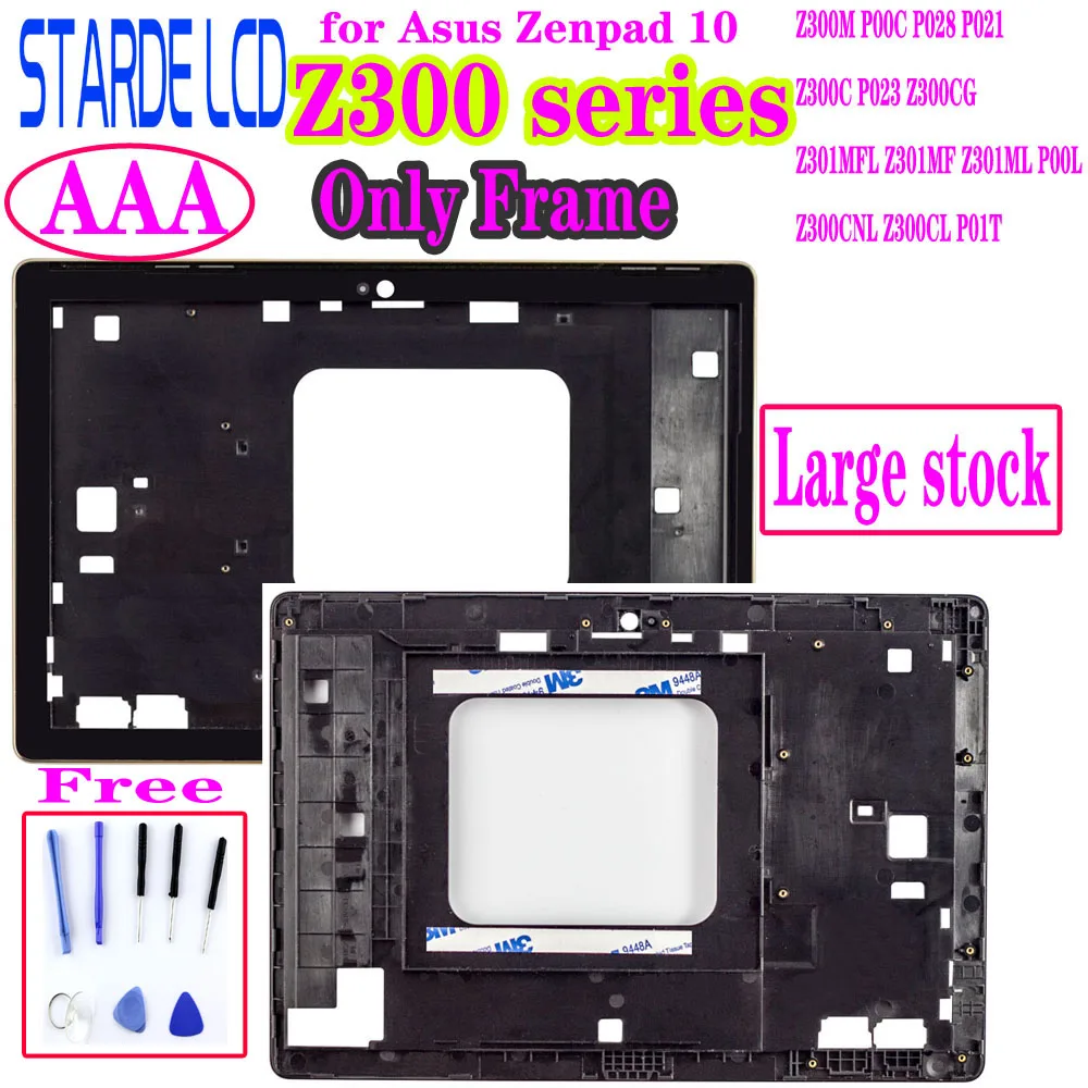 Už Asus Zenpad 10 Z300 Z300M P00C P028 Z300C Z300CG P023 Z301MFL Z301MF P00L Z300CNL P01T Rėmo Bezel Dalis Ne LCD Touch 1