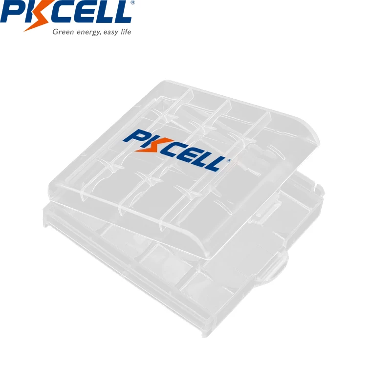 100PC PKCELL AAA/AA Baterijos lango Turėtojas Atveju Plastikiniai Nešiojami Langelį AA AAA Įkrovimo / Pirminės Baterijos