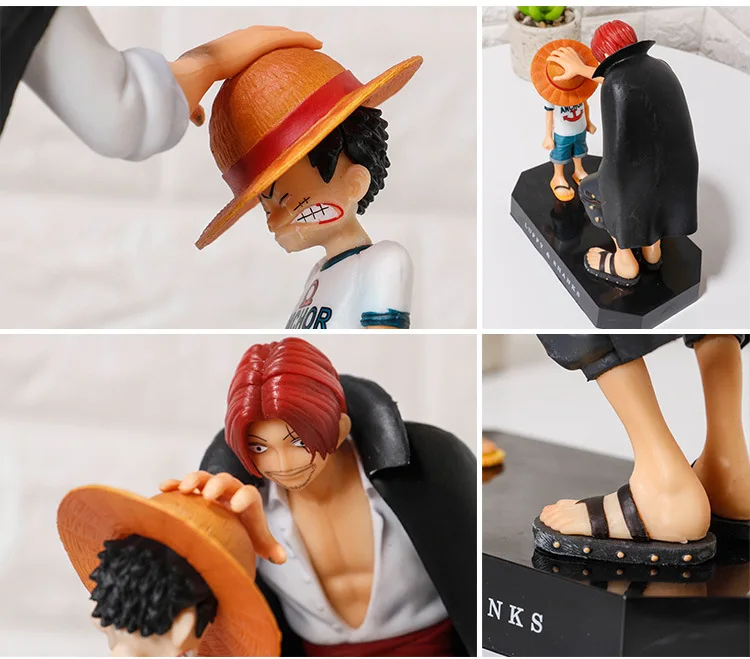 One Piece Anime Beždžionė D Luffy Statulėlės, Žaislai, Lėlės, Vienas Gabalas Luffy Shunks PVC figūrėlių, Žaislinių 180mm 5