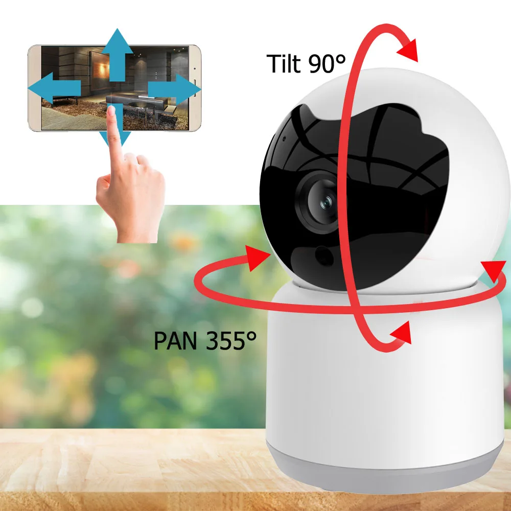 3MP Tuya smart Camera WIFI Belaidžio Namų Apsaugos Kamera, infraraudonųjų SPINDULIŲ Naktinio Matymo Dviejų krypčių Garso Pet Kūdikio stebėjimo