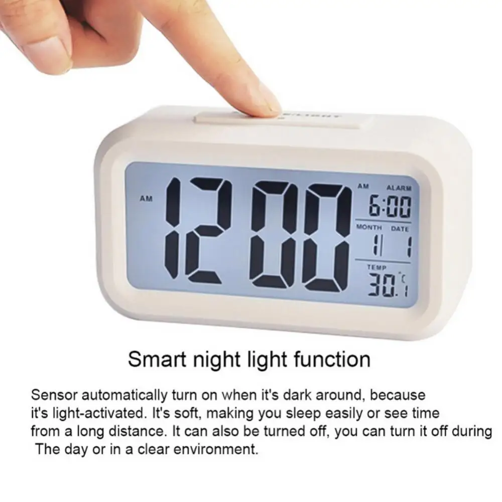 XIAOMI LED Skaitmeninis Laikrodis-Žadintuvas Elektroninio Skaitmeninio Signalo Ekrano Darbalaukio Namų Biuro Apšvietimas Atidėti Duomenų, Kalendoriaus, Stalo Laikrodžiai 2