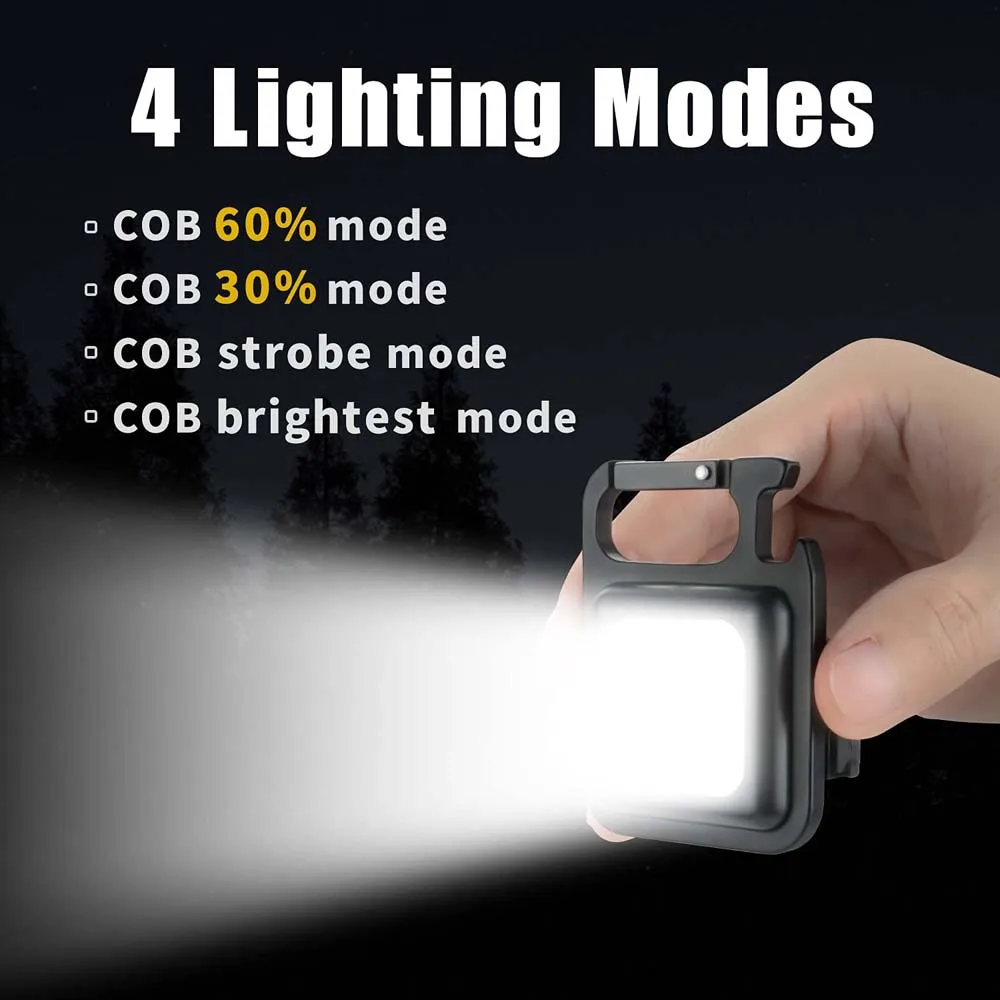 Mini LED Žibintuvėlis Nešiojamas USB Įkrovimo Darbą Šviesos 500 Liumenų Šviesus Pultelio Šviesos Maža Kišenė Žibintai, Lauko 3