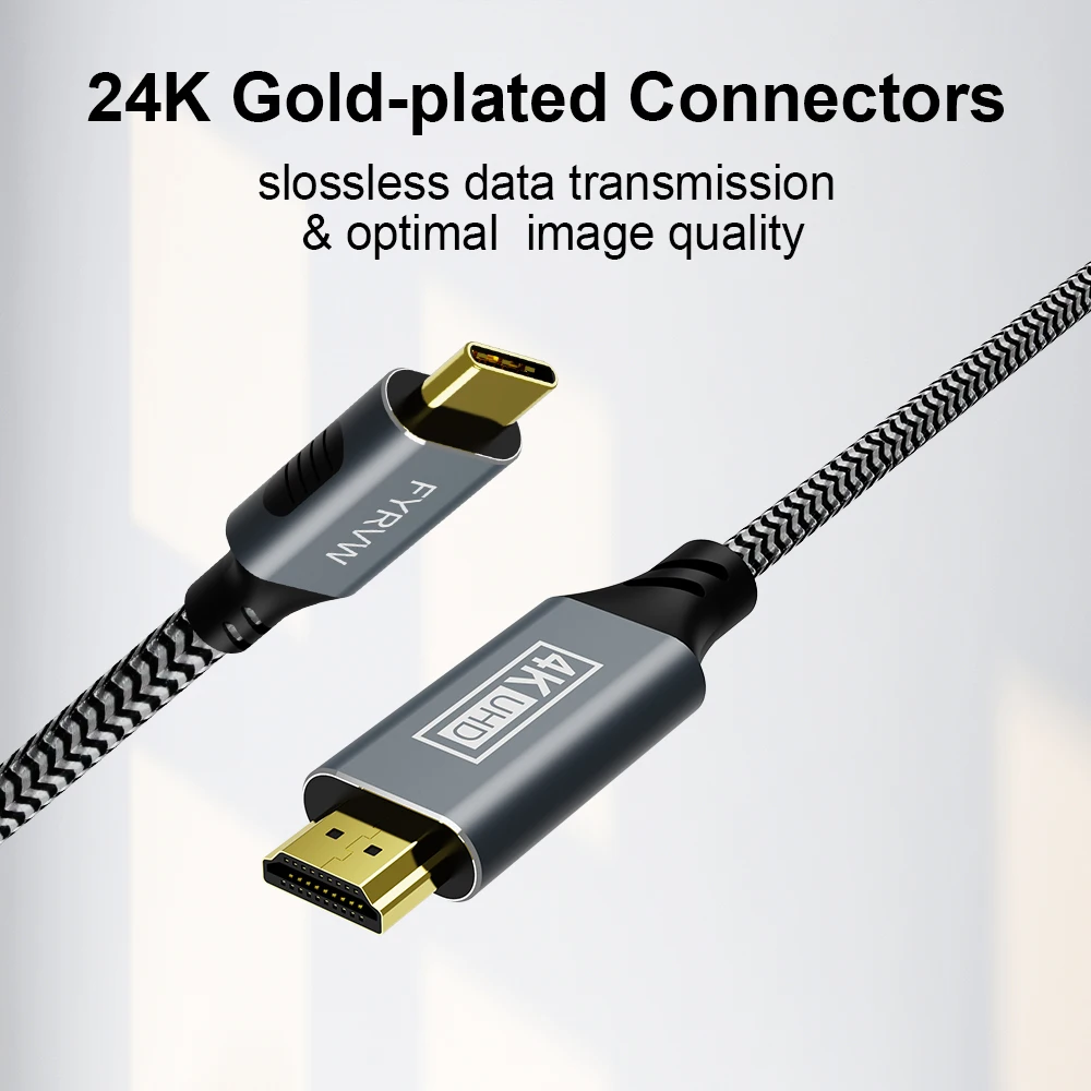 USB C Thunderbolt4 HDMI-Suderinamą Kabelį, Tipas C) - HDMI-Suderinamas su 