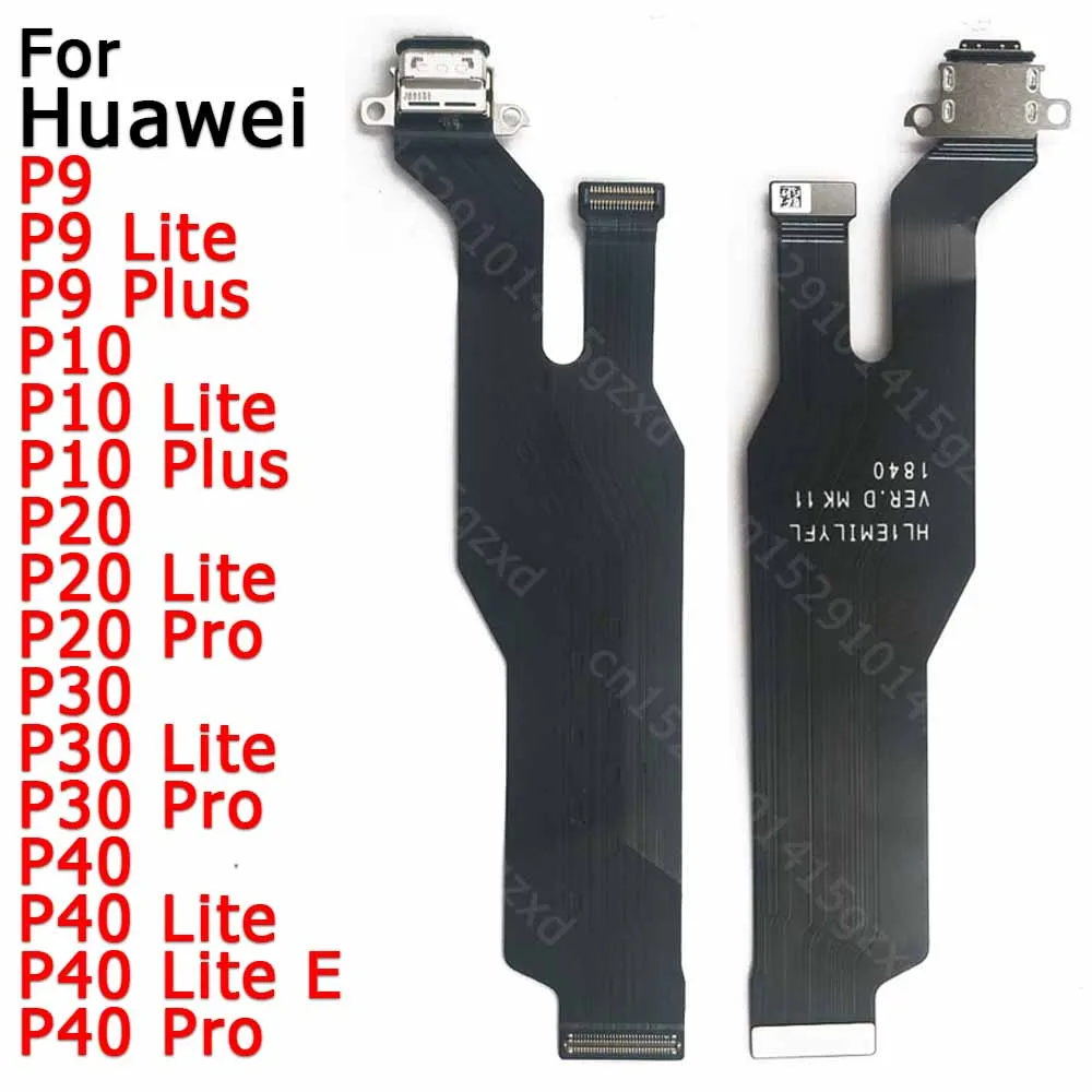 Originalus Mokestis Valdybos Huawei P40 Lite E 30 Pro P20 P9 P10 Plius Įkrovimo Lizdas Juostelės Lizdas Usb Jungtis Pcb Atsarginės Dalys 2