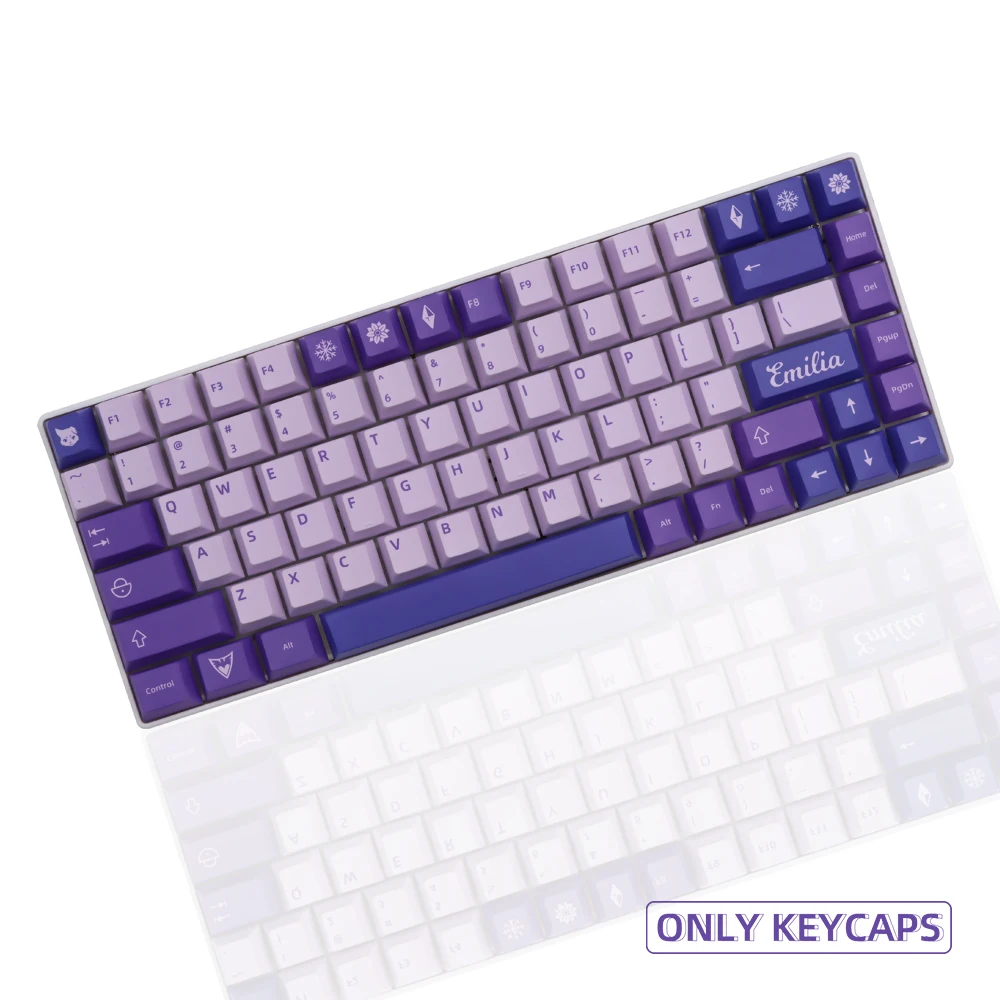 139 Klavišus Šalčio Ragana Keycaps Vyšnių Profilis PBT DAŽŲ-SUB Violetinė Japonų/anglų Keycap už GMK MX Jungiklis Mechaninė Klaviatūra
