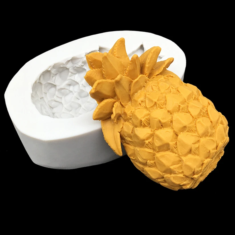 Ananasų Silikono Torto Kepimo Formą Sugarcraft Šokolado Keksas Dervos Įrankiai, Minkštas Dekoravimo Įrankiai