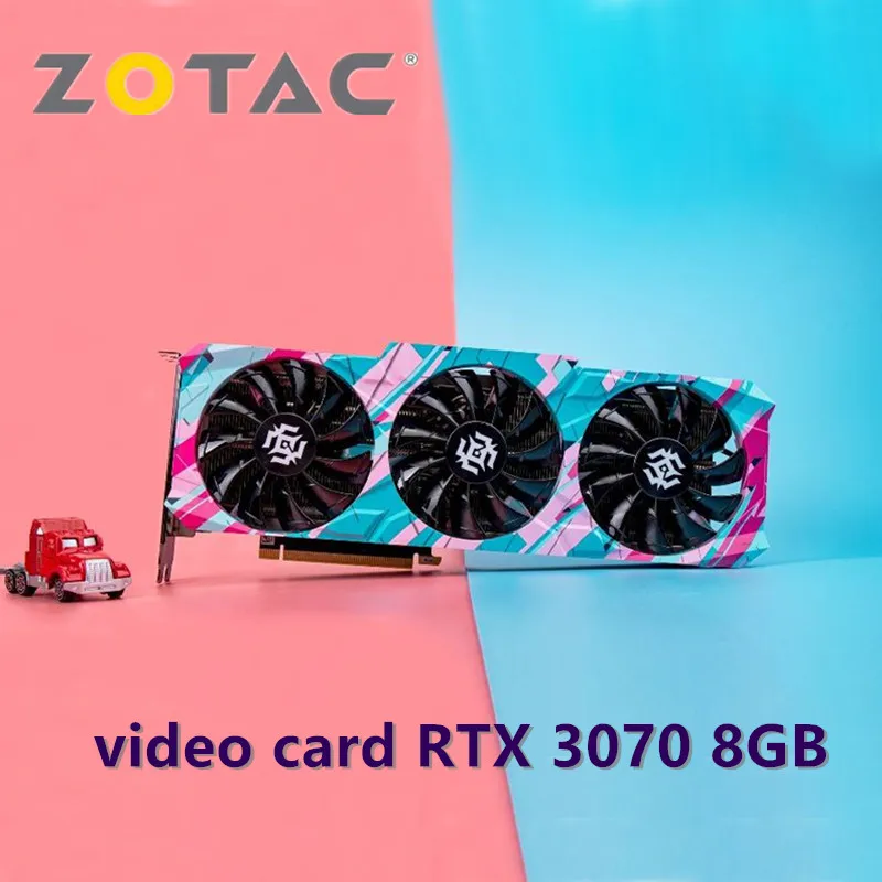 ZOTAC RTX 3070 RTX 3070 8 GB Vaizdo plokštės GPU rtx 3070 8GB X-Žaidimų GeForce Žaidimų OC vaizdo plokštė Desktop PC Kompiuteris Žaidimo 2