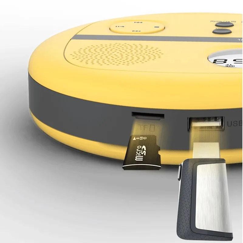 CD walkman su garsiakalbiais pasvirusi mašina diską, U disko TF kortelė, MP3 grotuvas, audio ragų nešiojamų HiFi muzikos LED ekranas usb garsiakalbis 5