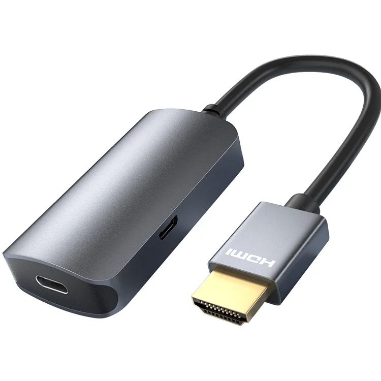 2023 Naujas USB-C Moterų HDMI-Male Adapter USB C Tipo 3.1 Įvestis HDMI Suderinamus Išėjimo Konverteris HD 