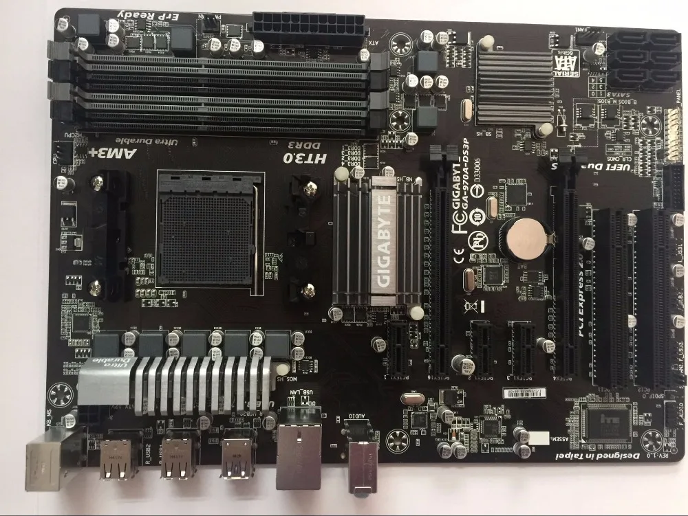 GIGABYTE GA-970A-DS3P Darbastalio Plokštė 970 Socket AM3+ DDR3 32G Už FX/Phenom II/Athlon II ATX mainboard naudotą KOMPIUTERĮ