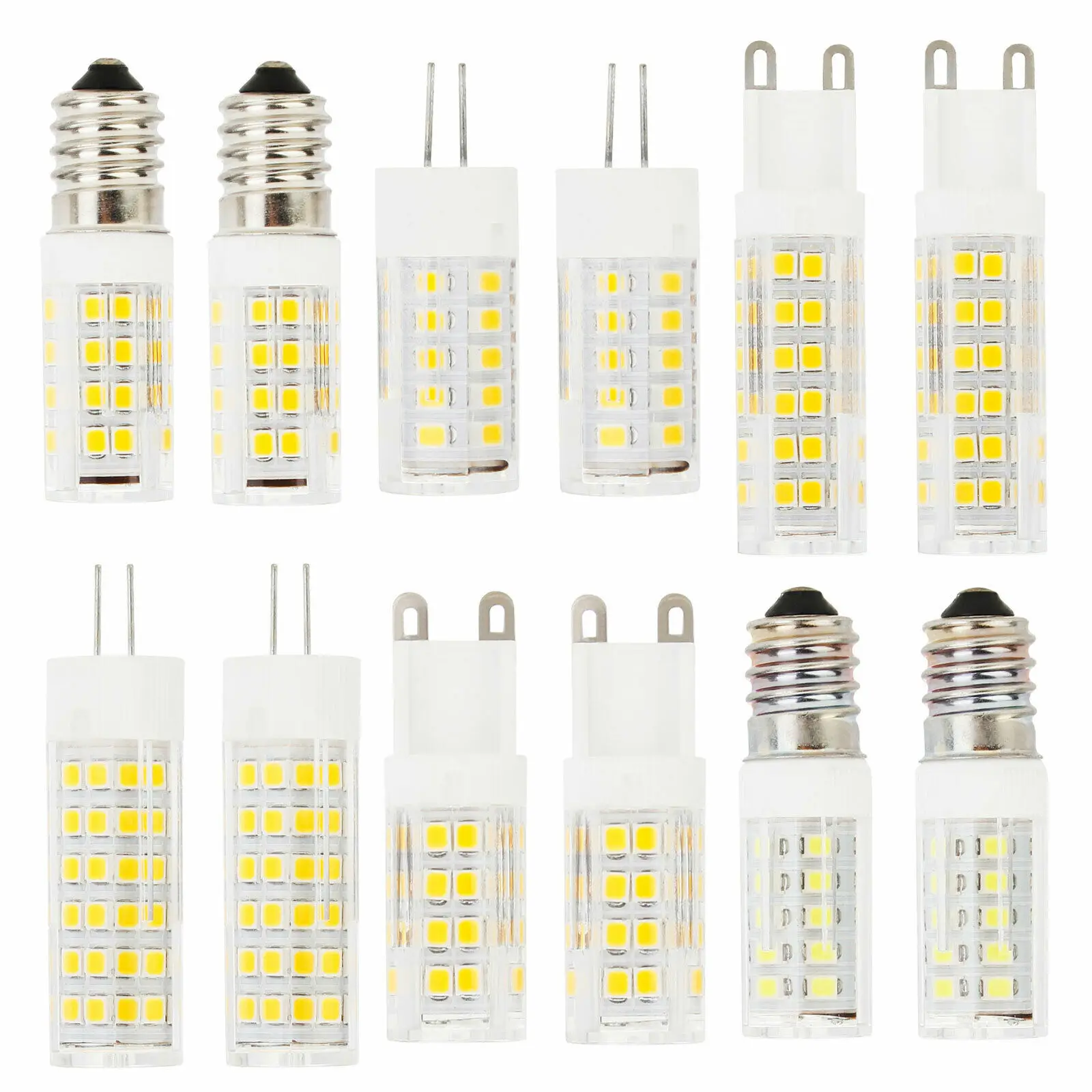 Mini Lemputės LED Kukurūzų G4, G9 3W-7W E14 220V-240V 360 Spindulio Kampas Aukštos Kokybės Keramikos Pakeisti Halogeninės Liustra Namų Lempa 2