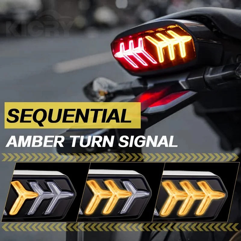 Motociklo LED Uodegos Šviesos, Posūkio Signalai, Rodikliai Priekiniai Stabdžiai stabdžių Žibintas 2020 