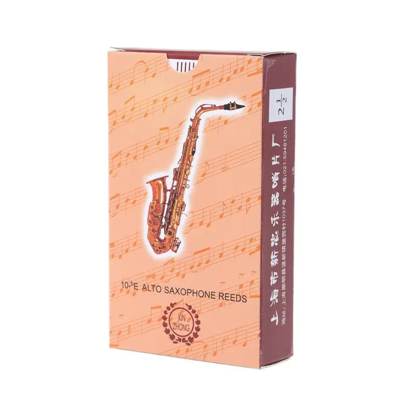 10vnt Eb Alto Saxophone Nendrės Bambuko Stiprumo 2.5 Sax Woodwind Priemonė Dalys 1
