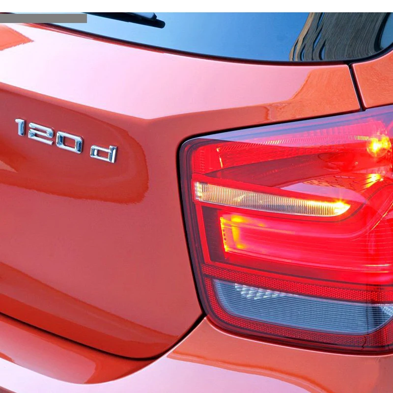 Automobilių ABS bagažo skyriaus Raštą Logotipas Ženklelis Emblema Lipdukas Lipdukas BMW 1 Series 116d 118d 120d 125d 130d 135d 140d E81 E82 E87 E88 F20 F21 0