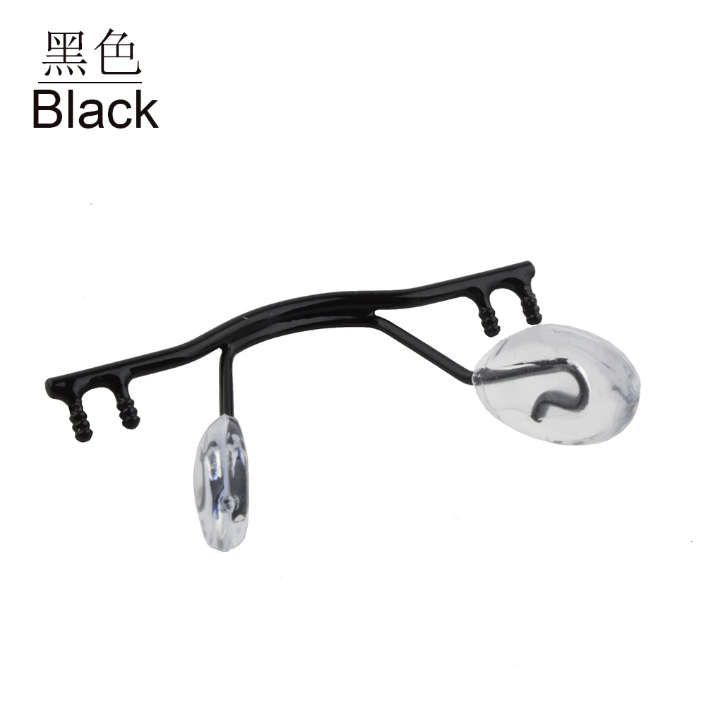 10vnt/daug akiniai tiltas pakeisti taškus rėmas iš nerūdijančio plieno, akiniai, nosį tiltus nosis pad auksas, sidabras juodas pistoletas