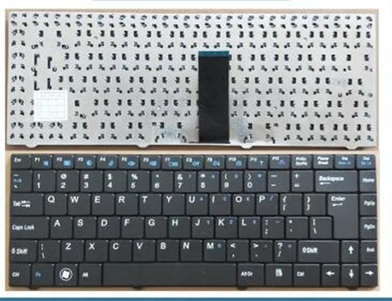 Visiškai Naujas nešiojamas klaviatūros CLEVO W84 W840T M4121 W840 W830 W84T0 JAV versija JUODA Pakeitimo mp-07G33US-430