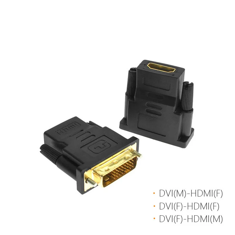 50Pcs DVI į HDMI Adapterį, Bi-directional DVI-D 24+1 Male HDMI Female Kabelio Jungtis Konverteris, skirtas Projektorius HDMI DVI 0