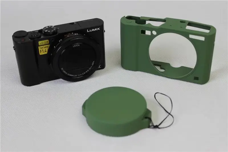 LX10 Minkšto Silikono Fotoaparato Krepšys, Apsaugos Įstaiga Padengti Atveju dėl Panasonic Lumix L-X10 su Guminiais Objektyvo Dangtelis