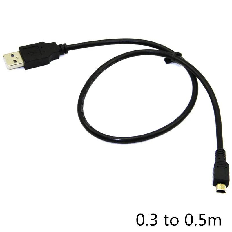 0,3 m 0,5 m 150cm 3 Metrų 5m 2.0 Mini USB Įkroviklio Maitinimo Kabelis Laido Kamera Sony PS3 Valdiklis Gryno Vario E2shopping