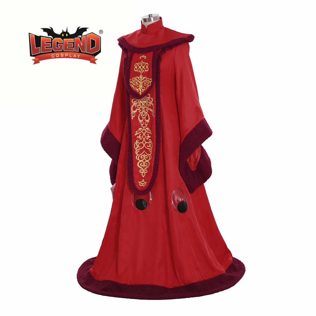 The Phantom Menace Cosplay Karalienė Padme Amidala Suknelė, Kostiumas Raudona Suknelė Helovinas karalienė raudona Skraiste kostiumas užsakymą