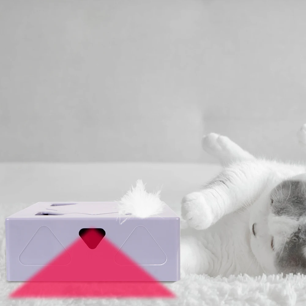 Interaktyvus Aikštės Magic Box, Automatinė Katė Plunksnų Žaislas Dantį Cat Stick Žaidimas Elektros Katė Žaislas Selfplay Naudotis Žaislai Katė