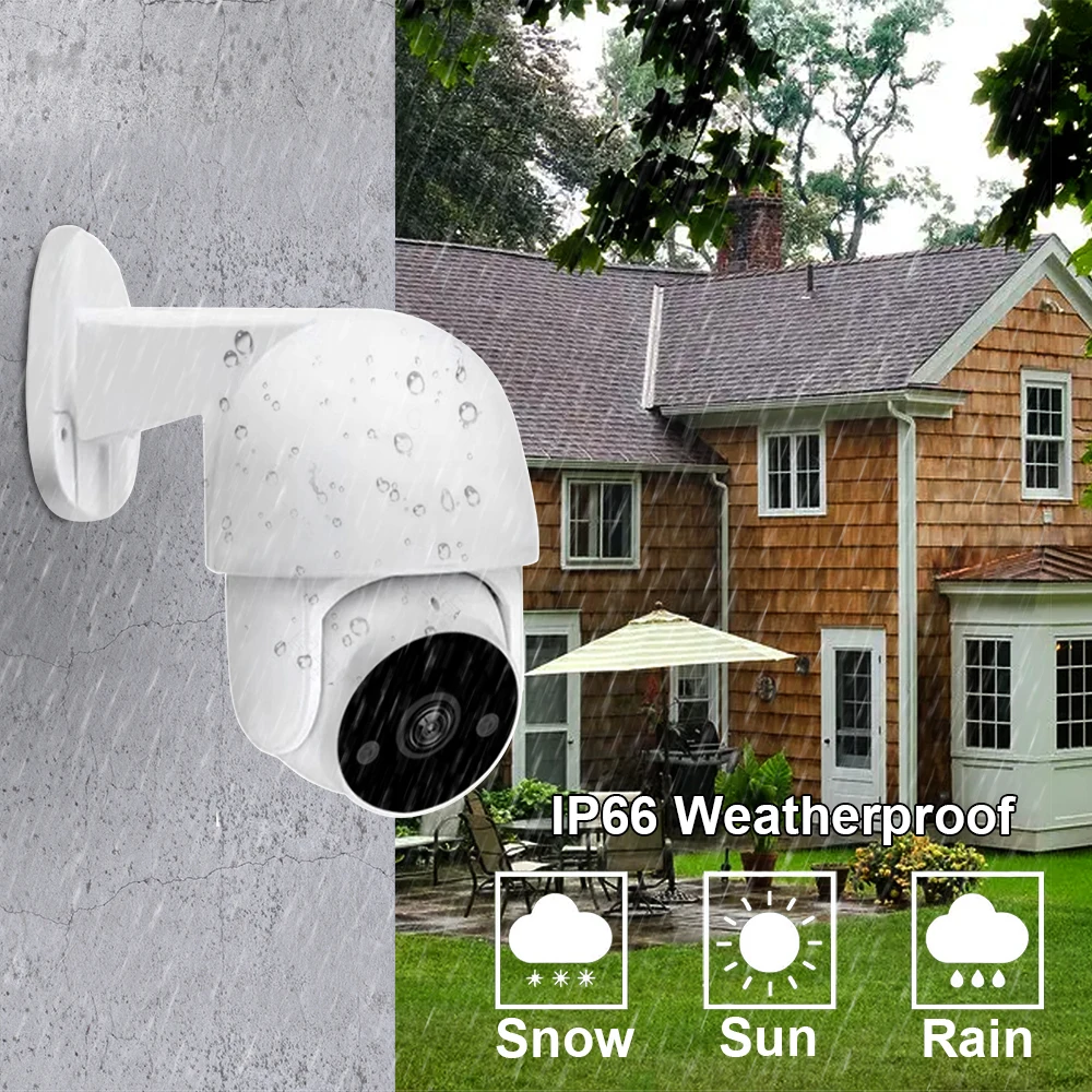 1080P PTZ Kamera HAINAUT Lauko Analoginis CCTV Kameros, Namų Apsaugos Sistema, IP66 atspari Vandeniui Infraraudonųjų spindulių Naktinio Matymo Stebėjimo Kamerą 1