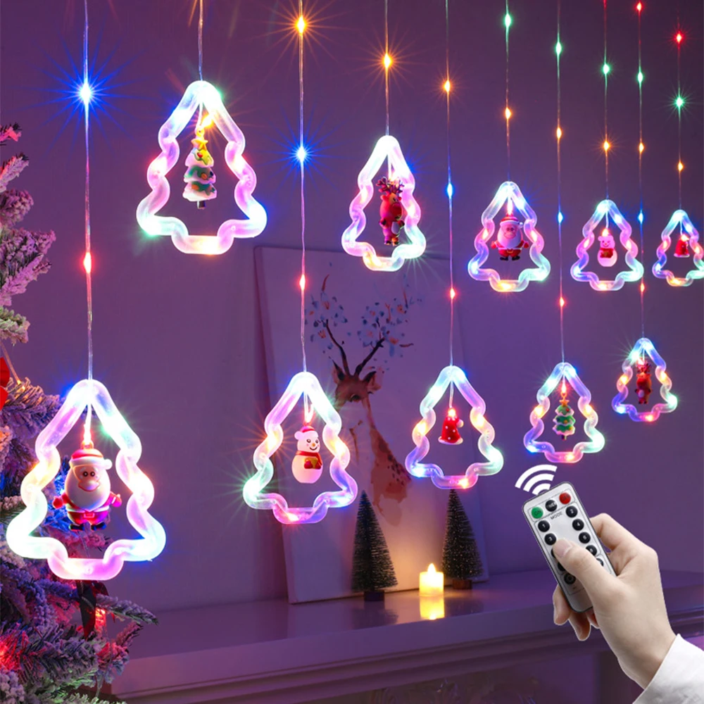 3M LED Užuolaidų Girliandą Šviesos Kalėdinė Dekoracija USB mokestis Nuotolinio Valdymo Kalėdų Pasakų Žibintai Naujųjų Metų Navidad Dekoras