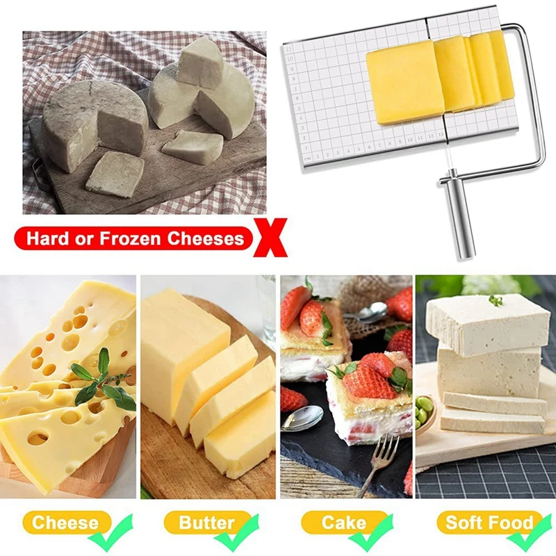 Naujas, Nerūdijančio Plieno, Sūrio Peilis Su 8 Laidais Sūris Žirklės, Skirtos Blokuoti Sūrio Pjaustyklės, Pjovimo Lenta Sūrio, Sviesto 5