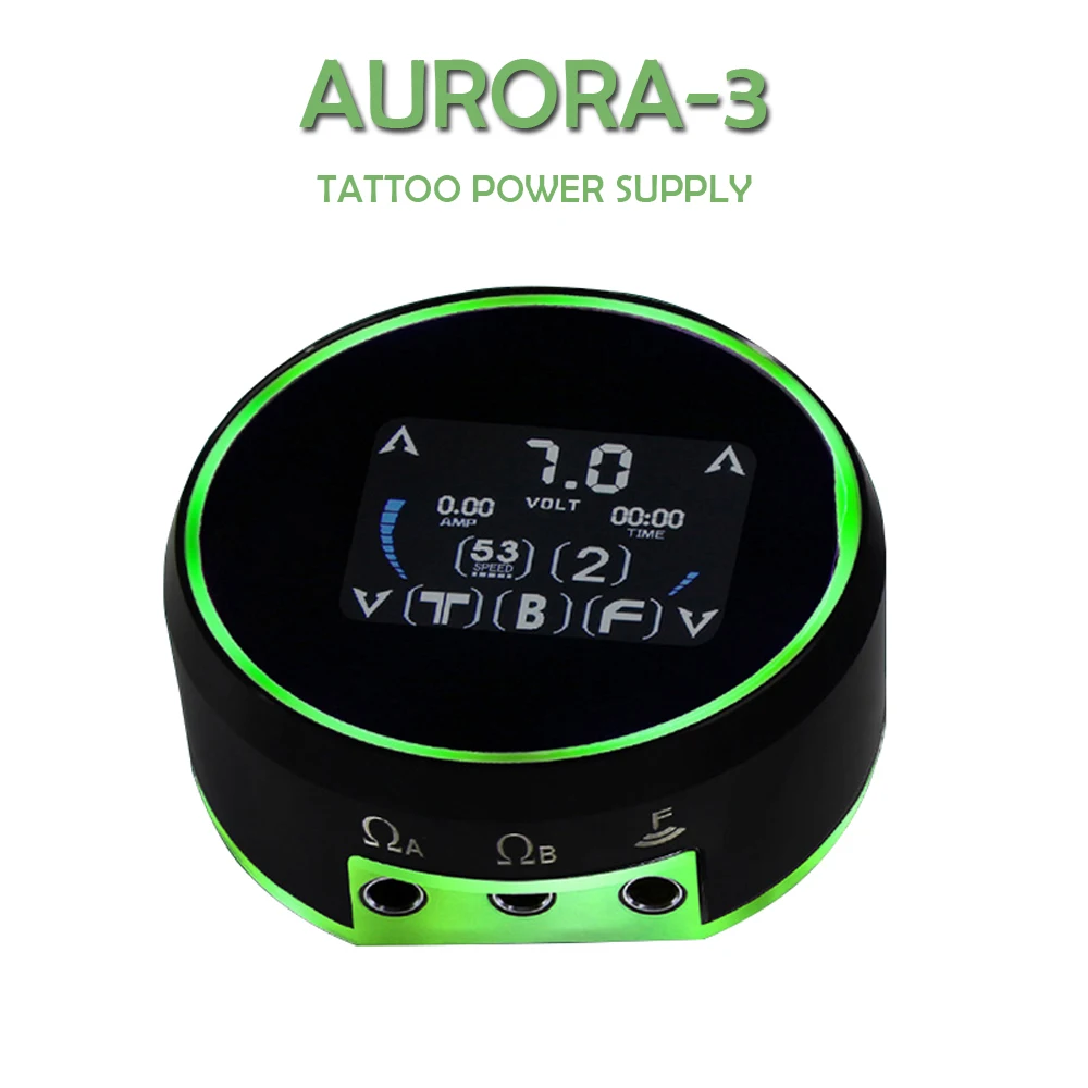 2022 Naujas Aurora Šaltinis 3 LCD Tatuiruotė Maitinimo Nešiojamų Tatuiruotė Šaltinis Visiškai Jutiklinį Ekraną, skirtą Tatuiruotę aurora Mašina su Adapteriu 4
