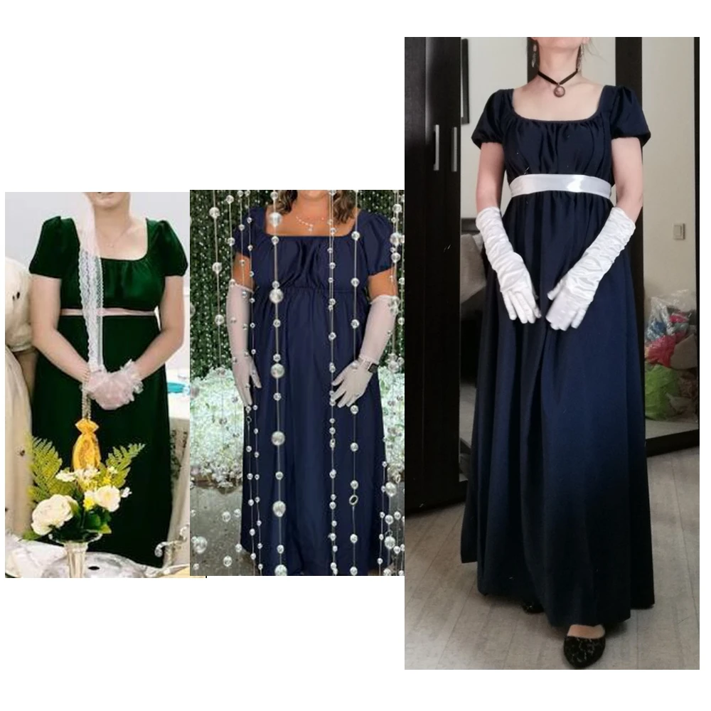 Moterų Regency Suknelė Bridgerton Helovinas Šokių Grupė Derliaus Viktorijos Kamuolys Kostiumas Jane Austen Suknelė Cosplay Imperija Suknelė 2