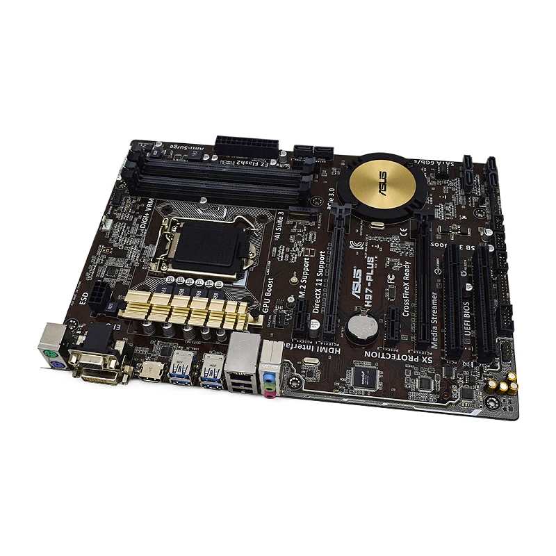 LGA 1150 ASUS H97-PLUS pagrindinė Plokštė DDR3 M. 2 USB3 SATA3 PCI-E 3.0 USB3.0 ATX Intel H97 Plokštę Už Core i3-4160 Xeon E3-1245 0