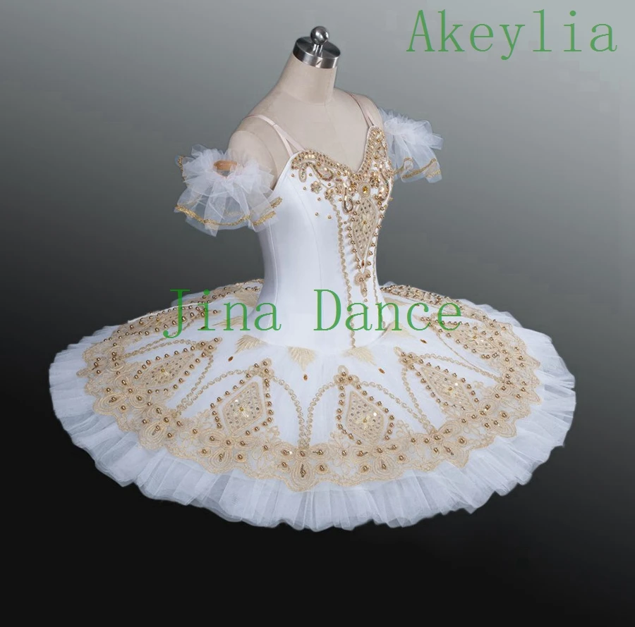 Balto Aukso Pasakų Lėlės Blynų Lėkštės Veiklos paquita tutus Profesinės Tutu Moterų Klasikinio Baleto Scenos Kostiumų Vaikas 2