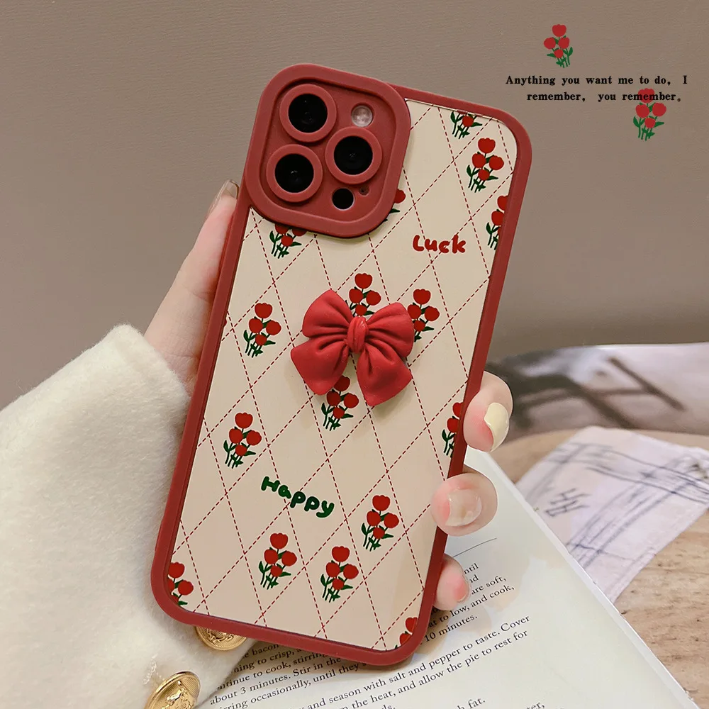 2022 Kalėdų Dovanos, Raudona Gėlė, Drugelis Telefono dėklas Mielas Galinį Dangtelį iphone 14 11 Promax 13 12 mini x xr xsmax 7 8 plius 