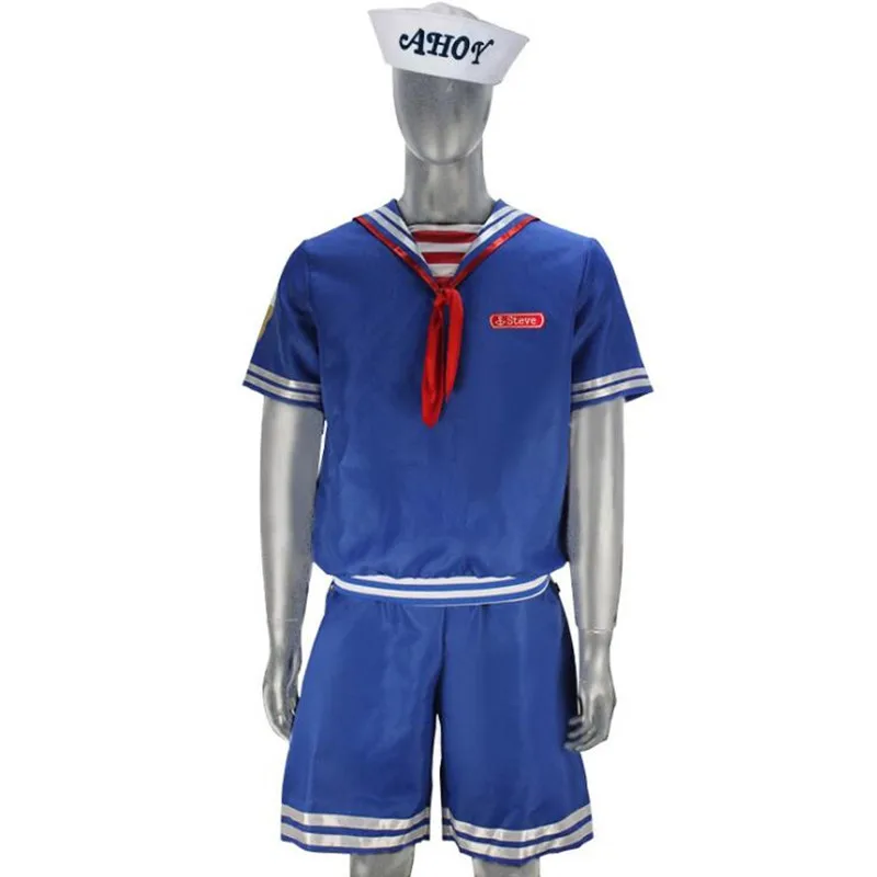 Svetimas Dalykų Sezonas 3 Robin Steve Harrington Kaušeliai Ahoy Cosplay Kostiumas Sailor Vienodas 5