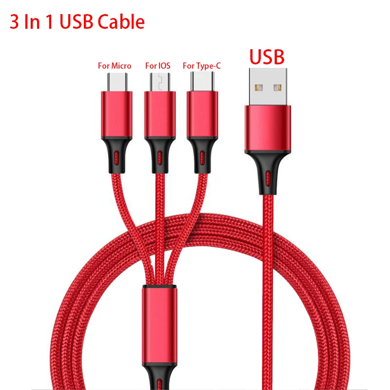 Karšto Parduoti 3 in1 USB Duomenų Kabelį, Skirtą 