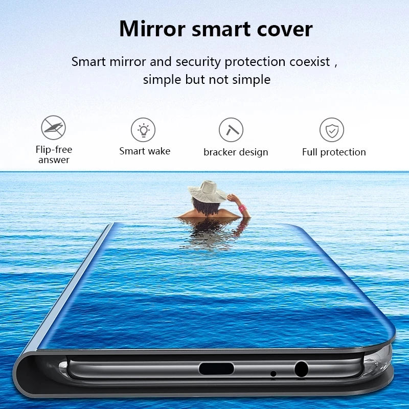 Smart Veidrodis Apversti Telefoną Atveju Xiaomi 11 10 Pro Lite 9 8 SE CC9 A3 Redmi Pastaba 10 8 9 Pro Max 9S 8A 9T K20 K30 Pro Dangtelį Coque 5
