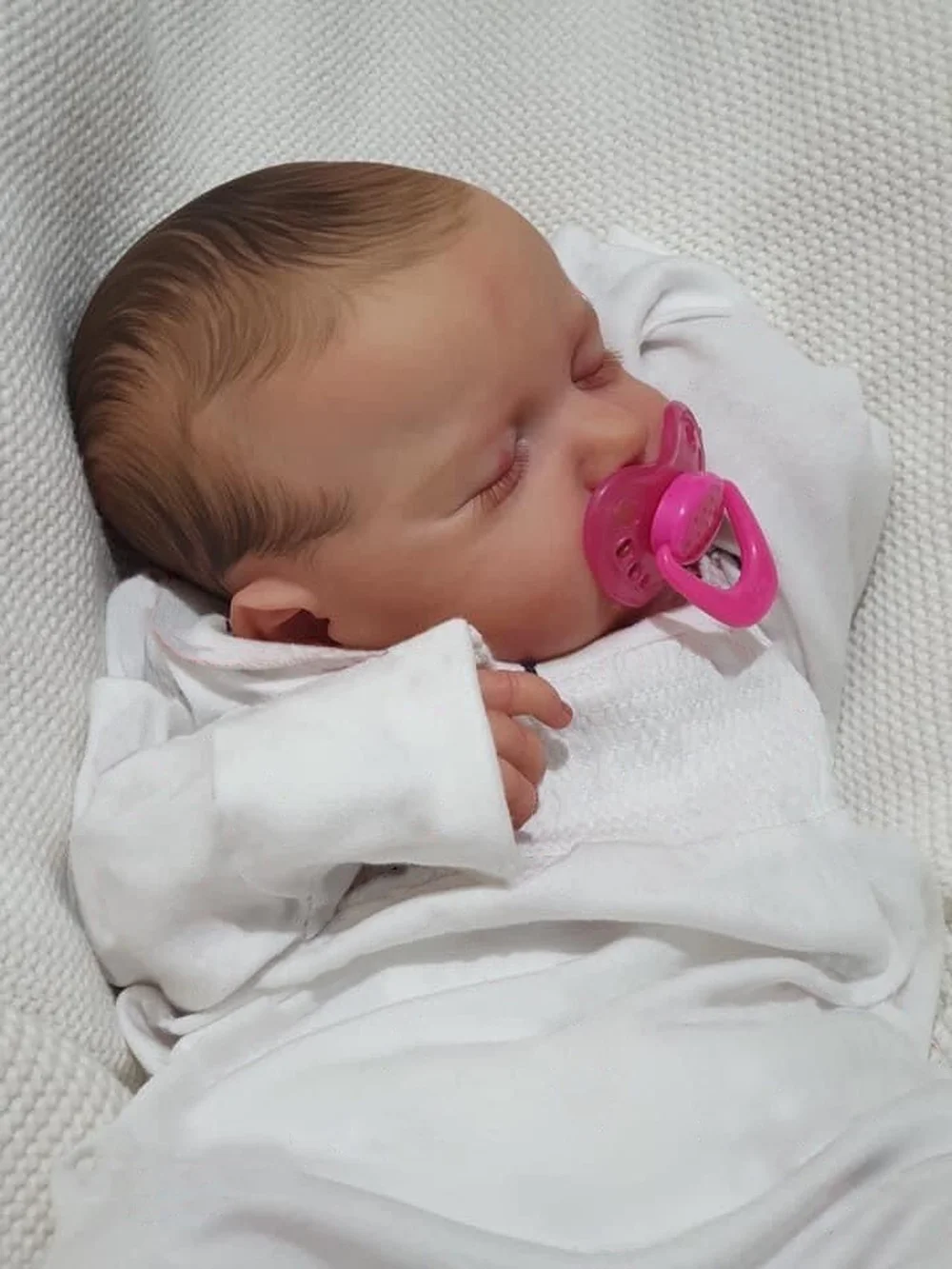 19inch Bebe Lėlės Miega Naujagimio Dydžio Baby Doll Reborn Baby Lėlės Ranka-dažytos 3D odos keli Sluoksniai Matomas Venų